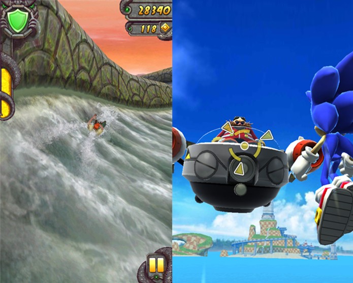 Temple Run 2 e Sonic Dash trabalharam bem no novo Moto E (Foto: Reprodução/Carol Danelli) Temple Run 2 e Sonic Dash trabalharam bem no novo Moto E (Foto: Reprodução/Carol Danelli)