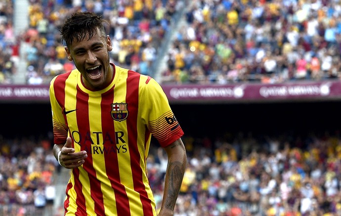 Neymar barcelona gol athletic de Bilbao (Foto: Agência AFP)