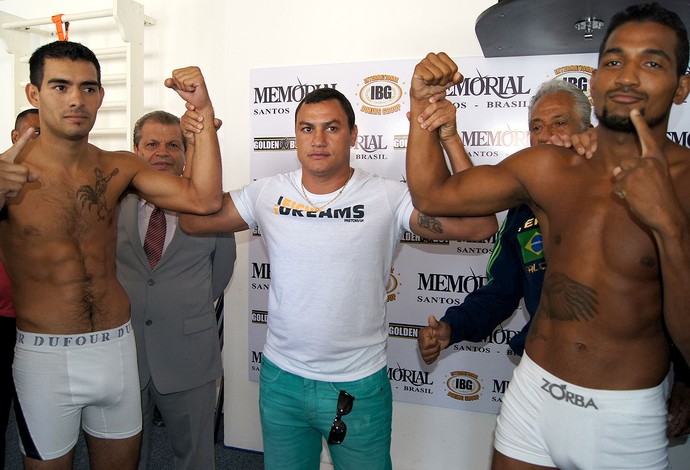 Yamaguchi Falcão x Martin Fidel Rios pesagem boxe (Foto: Thierry Gozzer)