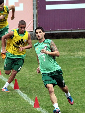 treino do Fluminense, Thiago neves, Marcos Junior e Wagner (Foto: Ralff Santos / Photocamera)