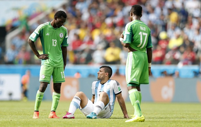 Aguero Argentina x Nigéria (Foto: EFE)