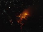 Incêndio atinge favela de Paraisópolis, na Zona Sul de São Paulo
