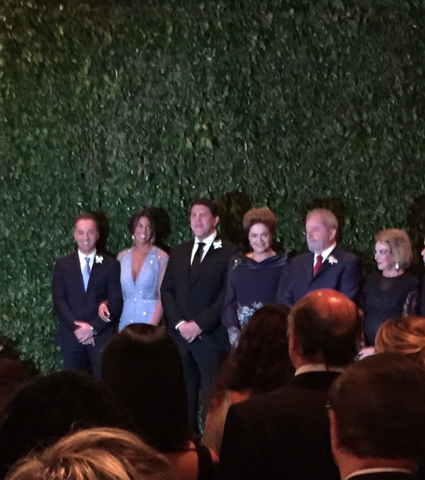 Dilma no casamento de Roberto Kalil Filho com a endocrinologista Claudia Cozer (Foto: Arquivo Pessoal)