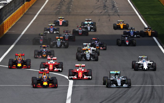 Largada do GP da China (Foto: Getty Images) Largada do GP da China (Foto: Getty Images)