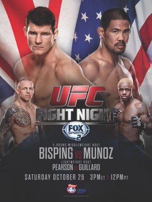 Pôster do UFC: Bisping x Muñoz (Foto: Reprodução / Twitter)