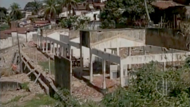 Antiga lavanderia do bairro das Quintas, em Natal (Foto: Reprodução/Inter TV Cabugi)