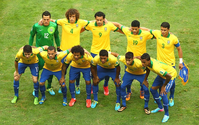 Brasil time posado Copa das Confederações (Foto: Getty Images)