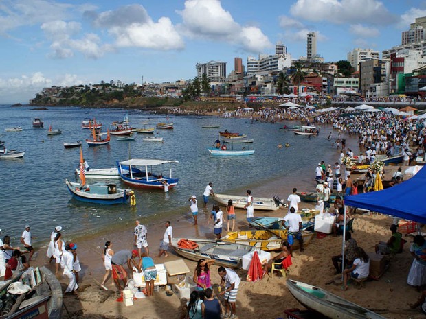 Festa de Iemanjá (Foto: Egi Santana/G1) Festa de Iemanjá (Foto: Egi Santana/G1)
