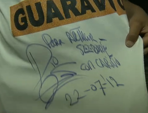 Arthur Seedorf torcedor do Botafogo (Foto: Reprodução SporTV)