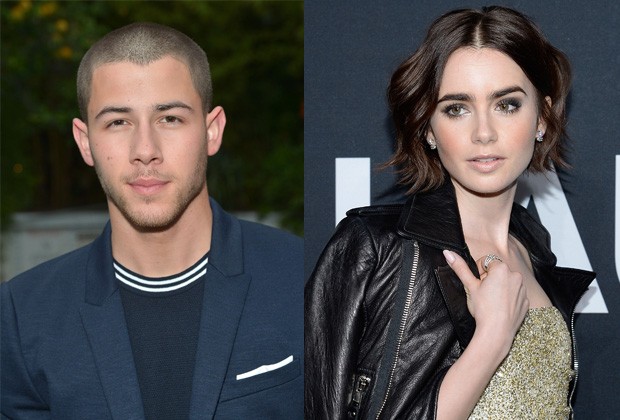 Nick e Lily Collins (Foto: Getty Images) Nick e Lily Collins (Foto: Getty Images)