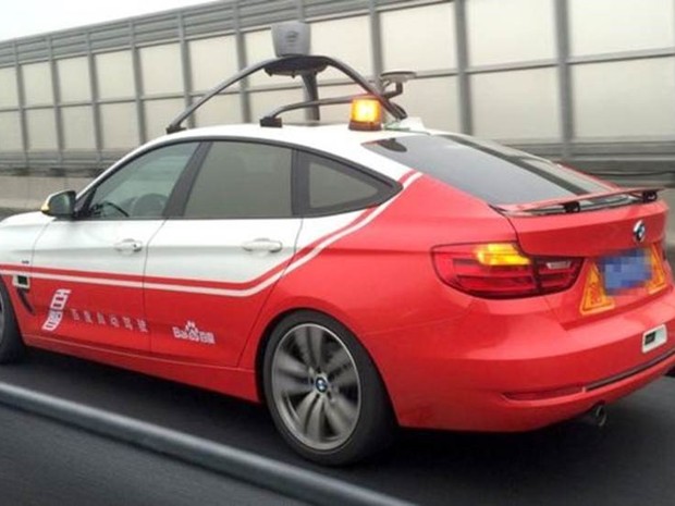  Cidade chinesa será primeira com carros robô sem motorista (Foto: Baidu)