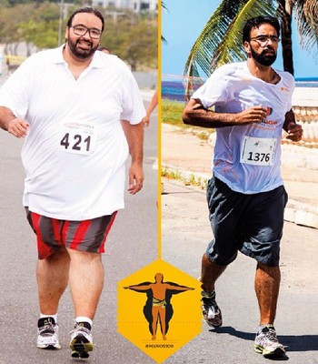 Fabiano Lacerda emagreceu 100kg em um ano (Foto: Reprodução / Facebook)