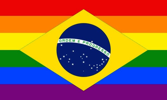 Bandeira do Brail nas cores LGBT (Foto: Arquivo Google)