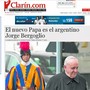 Jornais do mundo repercutem anúncio do novo Papa (Reprodução/Clarín)