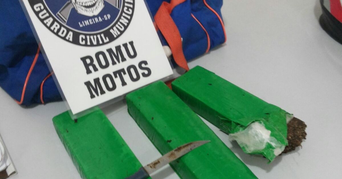 G1 Guarda de Limeira encontra três quilos de maconha dentro de