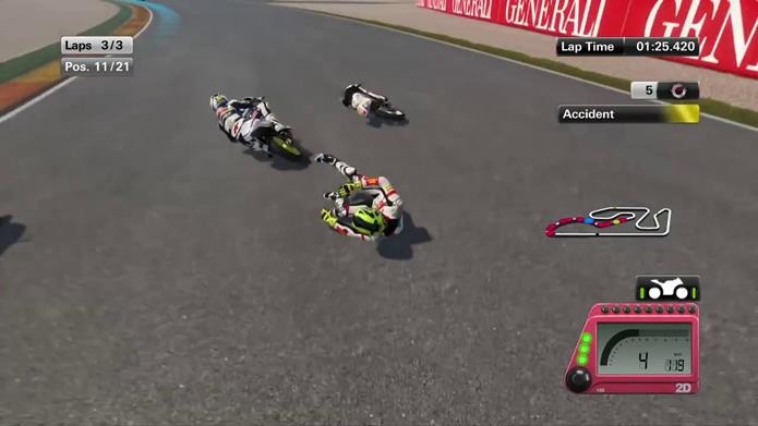 MotoGP 14 é implacável com novatos (Foto: Reprodução / Dario Coutinho)