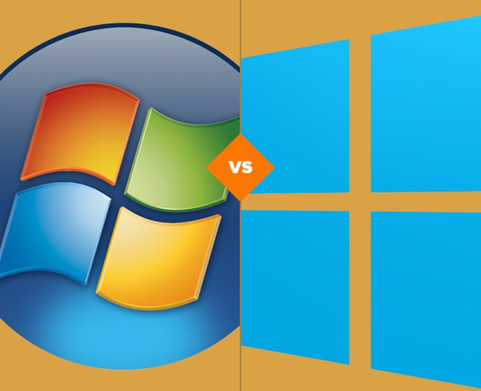 Menu Iniciar do Windows 7 x Menu Iniciar do Windows 10: comparamos a evolução (Foto: Arte/TechTudo)