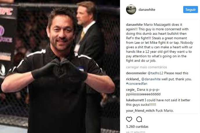 Dana White Instagram Yamasaki UFC Oklahoma (Foto: Reprodução Instagram)