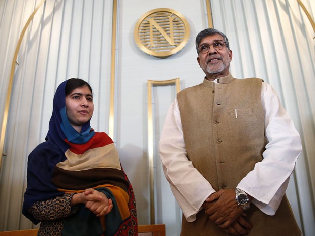 Malala Yousafzai e o indiano Kailash Satyarthi vão receber o Prêmio Nobel da Paz nesta quarta-feira (Foto: Suzanne Plunkett/Reuters)