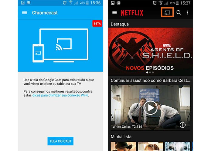 Problemas com transmissão de streaming com apps e o Chromecast (Foto: Reprodução/Barbara Mannara)
