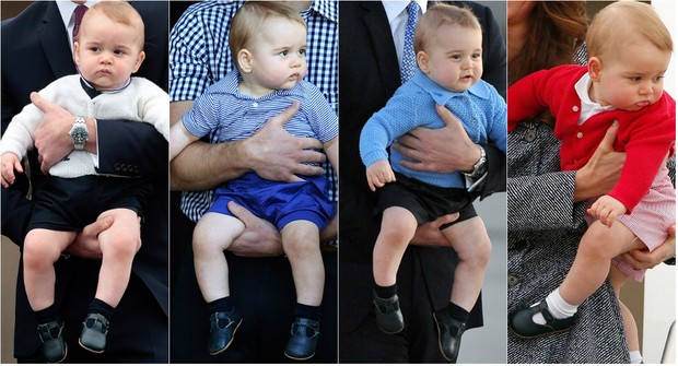 Príncipe George completa 2 anos e já mostra looks estilosos e baratinhos (Foto: Getty, Grosby e AFP)