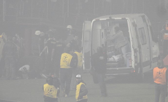 São Paulo Atlético Libertadores grade (Foto: Marcelo Prado)