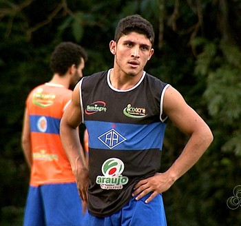 Leandro Jucá, volante do Rio Branco, emprestado ao Atlético-AC (Foto: Reprodução/Rede Amazônica Acre)
