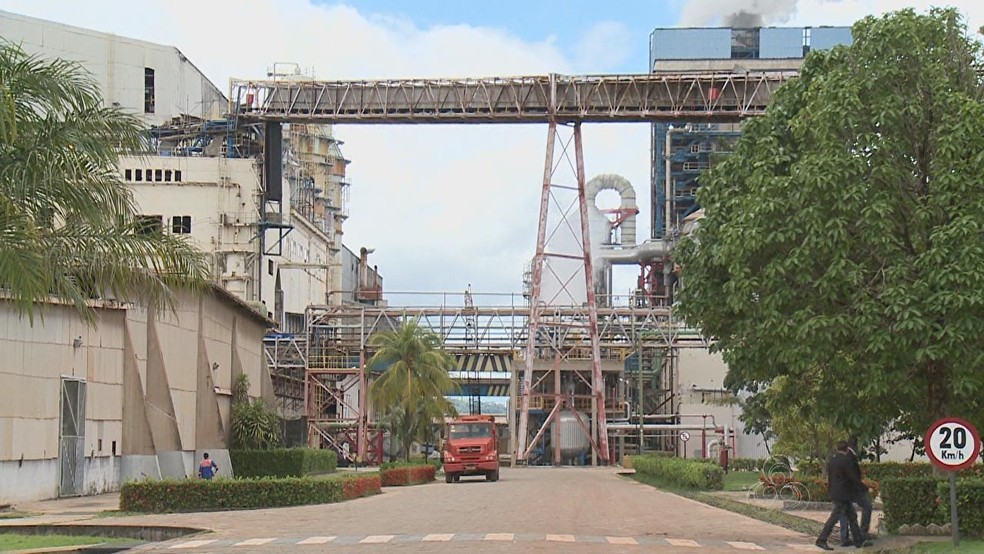 Empresa de celulose está situada no Vale do Jari, Sul do Amapá  (Foto: Reprodução/Rede Amazônica)