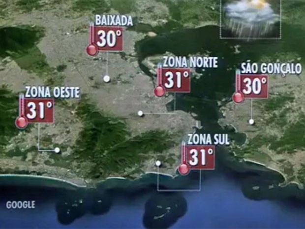 Temperatura máxima deve chegar a 31°C na capital (Foto: Reprodução / Globo)