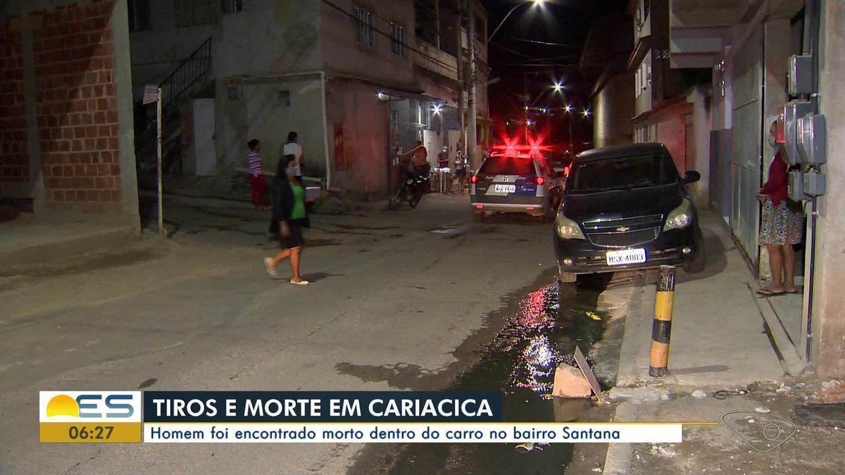 Homem é morto a tiros dentro de carro em Cariacica no ES Espírito