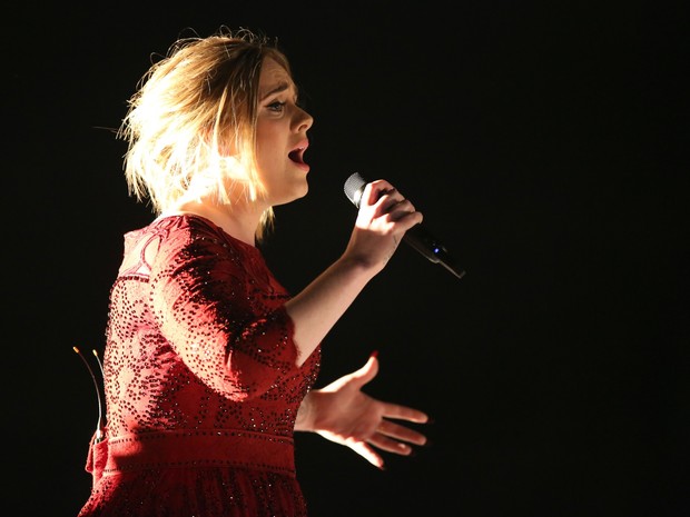 Adele dedica show a vtimas de atentado boate Pulse, em Londres (Foto: Matt Sayles/AP)