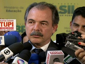 Ministro da Educação, Aloizio Mercadante (Foto: reprodução Globo News)