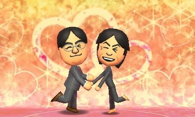 No jogo Tomodachi Collection: New life, dois avatares do sexo masculino podiam ter uma relação amorosa (Foto: Reprodução Internet)