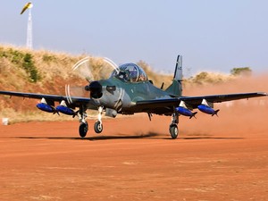 Super Tucano A-29, da Embraer. (Foto: Divulgação/Embraer)