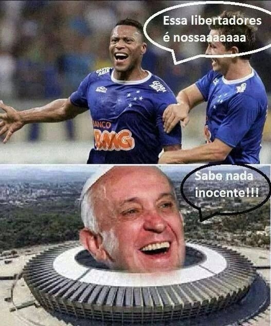 Zoações pela eliminação do Cruzeiro