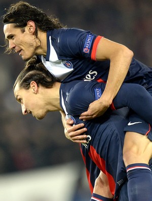 Ibrahimovic Cavani Paris Saint-Germain (Foto: AFP)