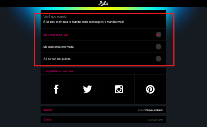 Configuração de notificações (Foto: Reprodução/Lívia Dâmaso) (Foto: Configuração de notificações (Foto: Reprodução/Lívia Dâmaso)) Configuração de notificações (Foto: Reprodução/Lívia Dâmaso) (Foto: Configuração de notificações (Foto: Reprodução/Lívia Dâmaso))