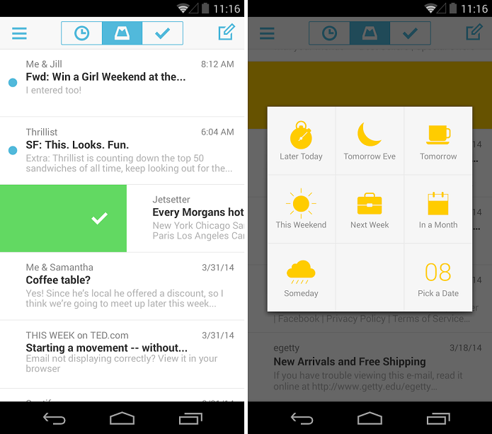 Mailbox é um cliente de e-mail compatível com Gmail (Foto: Divulgação)