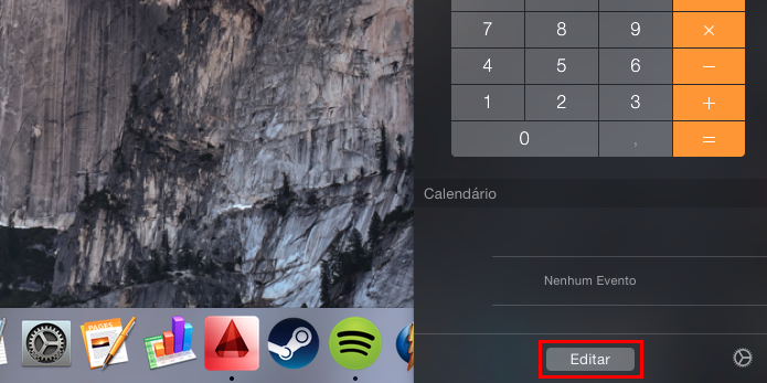 Personalizando a central de notificações os Yosemite (Foto: Reprodução/Helito Bijora)