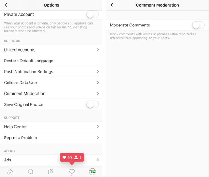 Páginas de marcas poderão bloquear comentários ofensivos no Instagram (Foto: Reprodução/TechCrunch)