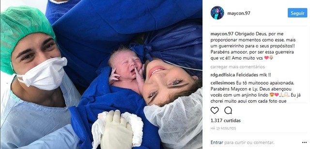 Maycon, do Corinthians, comemora nascimento do seu primeiro filho
