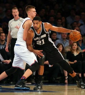 NBA - New York Knicks x San Antonio Spurs - Tim Duncan (Foto: Anthony Gruppuso / USA Today Sports)