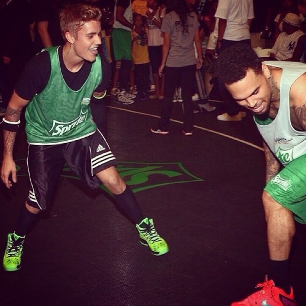 Justin Bieber e Chris Brown (Foto: Reprodução/Instagram)