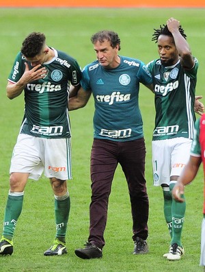 Moisés, Cuca e Zé Roberto Palmeiras (Foto: Marcos Ribolli)