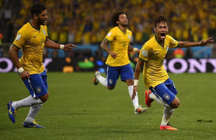 Gol de empate do Brasil marcado pelo craque Neymar (Foto: Divulgação/FIFA)