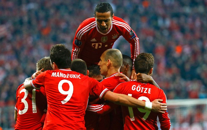 Schweinsteiger gol, Bayern de Munique x Arsenal (Foto: Reuters)