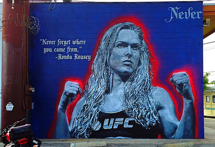 Muro Venice Califórnia Ronda Rousey UFC (Foto: Reprodução/Instagram)