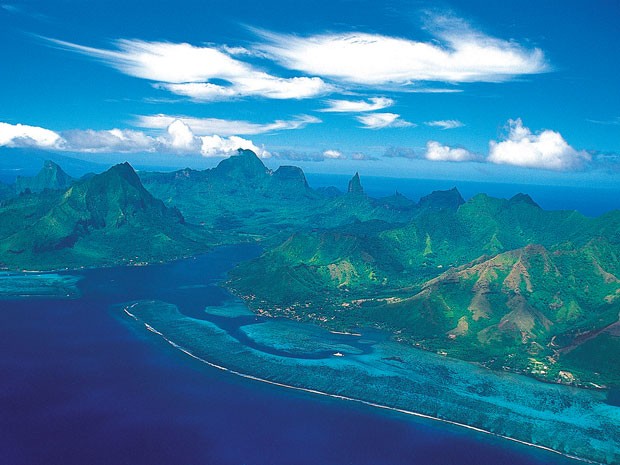 Ilha de Moorea, na Polinésia Francesa (Foto: Tahiti Tourism/Divulgação)
