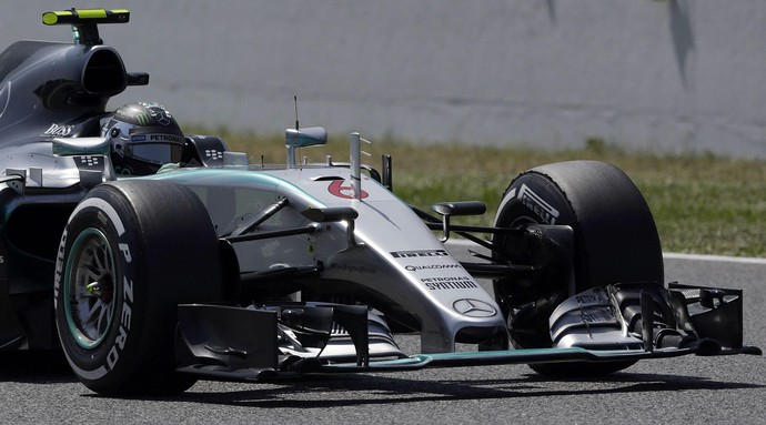 Fórmula 1 Nico Rosberg Mercedes treino GP da Espanha (Foto: EFE)