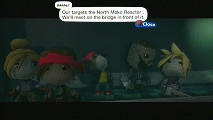 Remake de Final Fantasy 7 em LittleBigPlanet 3 recria até as cenas da história (Foto: Reprodução: YouTube)